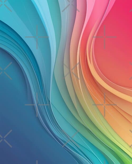 Vibrant Gradient Wave Pattern in Bold Multicolor Shades