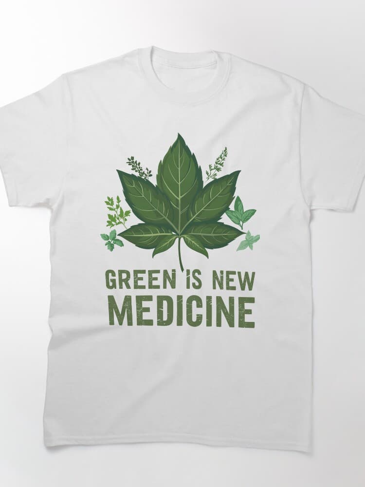 Green Is New Medicine Herbal Healing Plants Eco Design