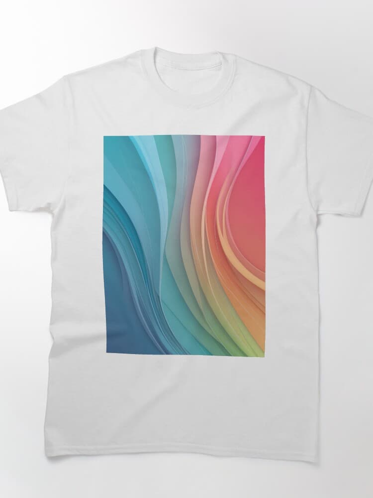 Vibrant Gradient Wave Pattern in Bold Multicolor Shades
