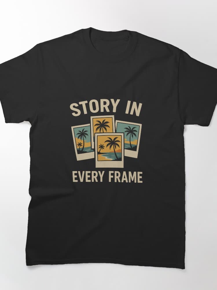 Story in Every Frame Polaroid Beach Tee