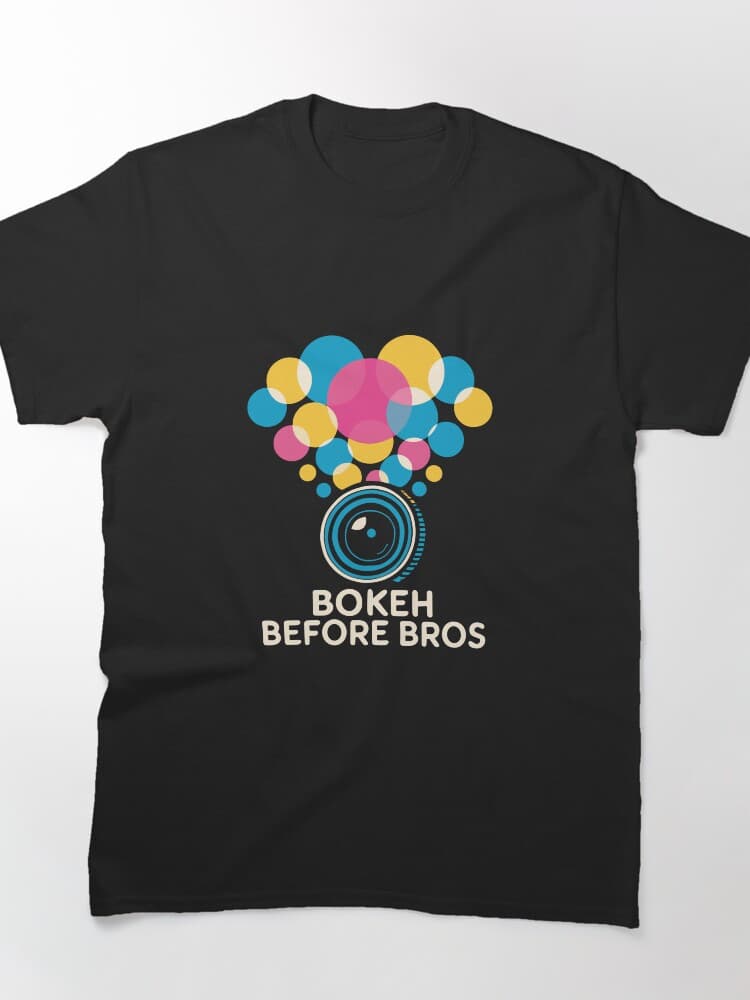Unique Bokeh Graphic Design Unisex Tee for Photography Enthusiasts