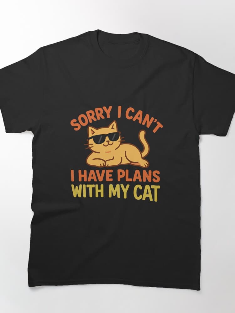 Fun Cat Graphic Print Unisex Shirt for Feline Enthusiasts