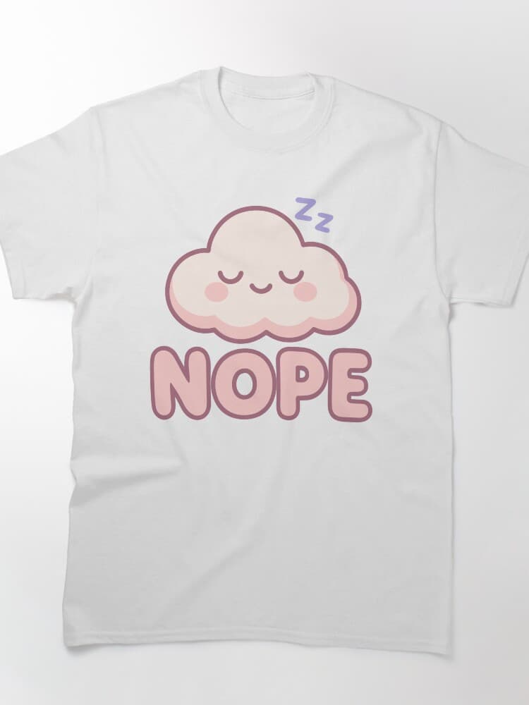 Adorable Sleeping Cloud Design Unisex