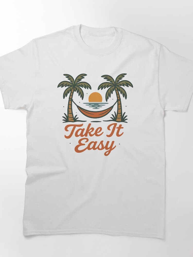 Chill Out with Palm Trees and Hammock Graphic Unisex