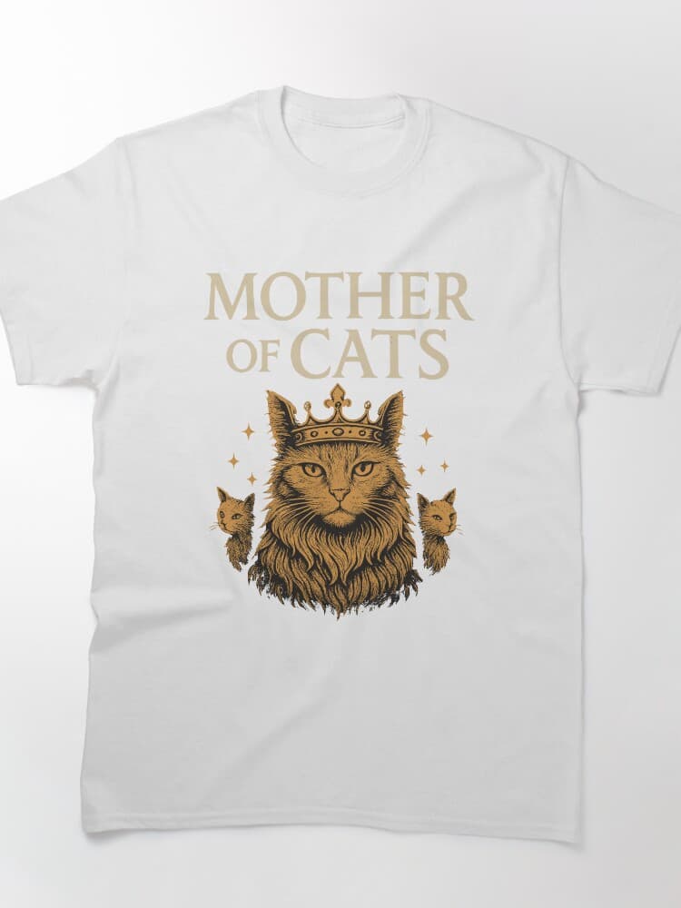 Majestic Cat Crown Graphic