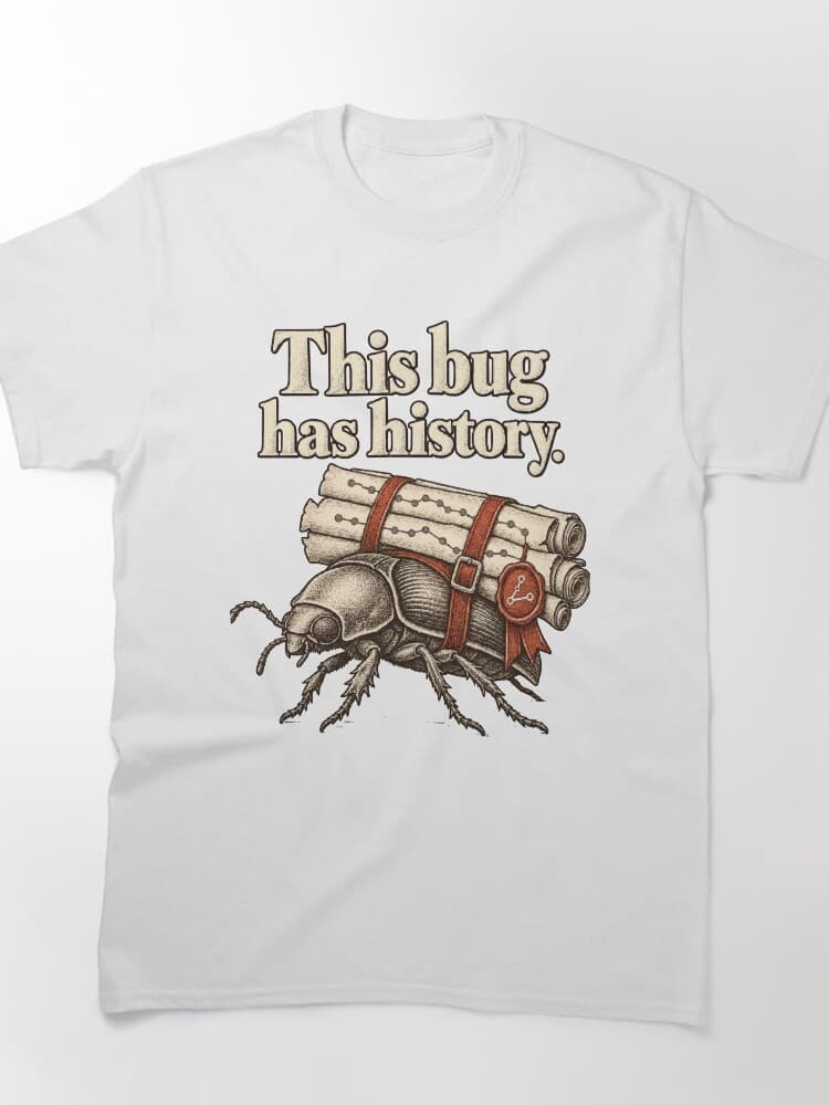This Bug Has History Engraved Beetle T-Shirt