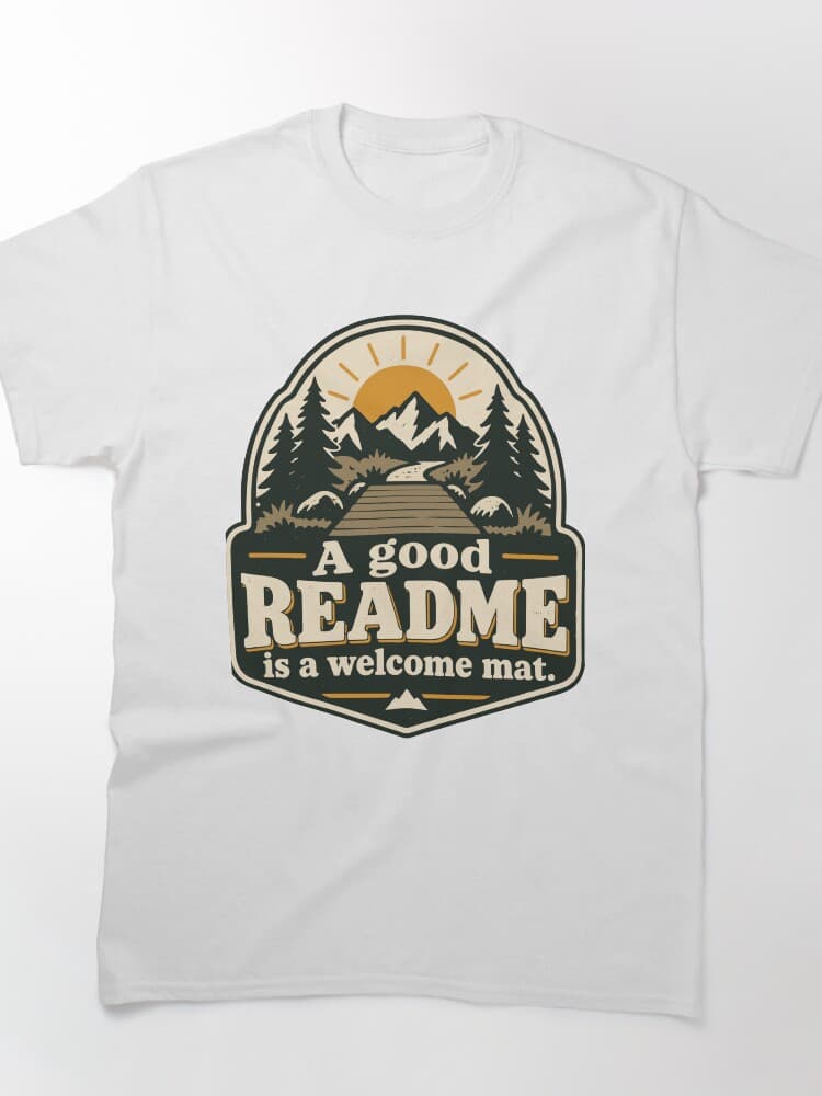 A Good README Is a Welcome Mat Vintage Badge