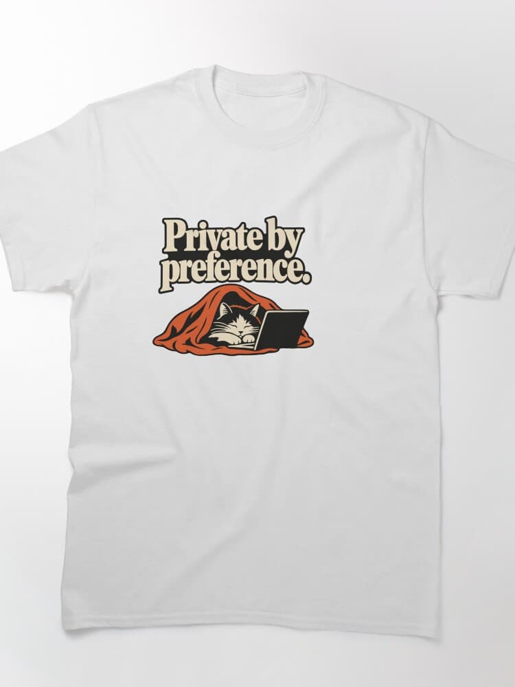 Private by Preference Cat Laptop Design