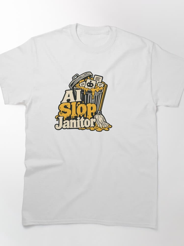 AI Slop Janitor – AI Answer Cleanup Graphic