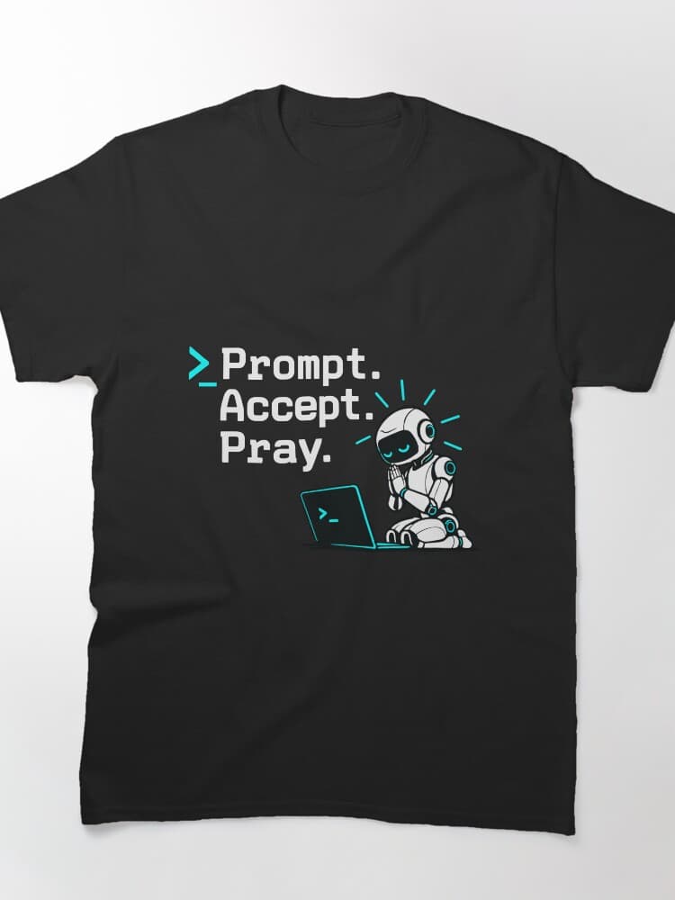 Prompt Accept Pray Robot Terminal Graphic