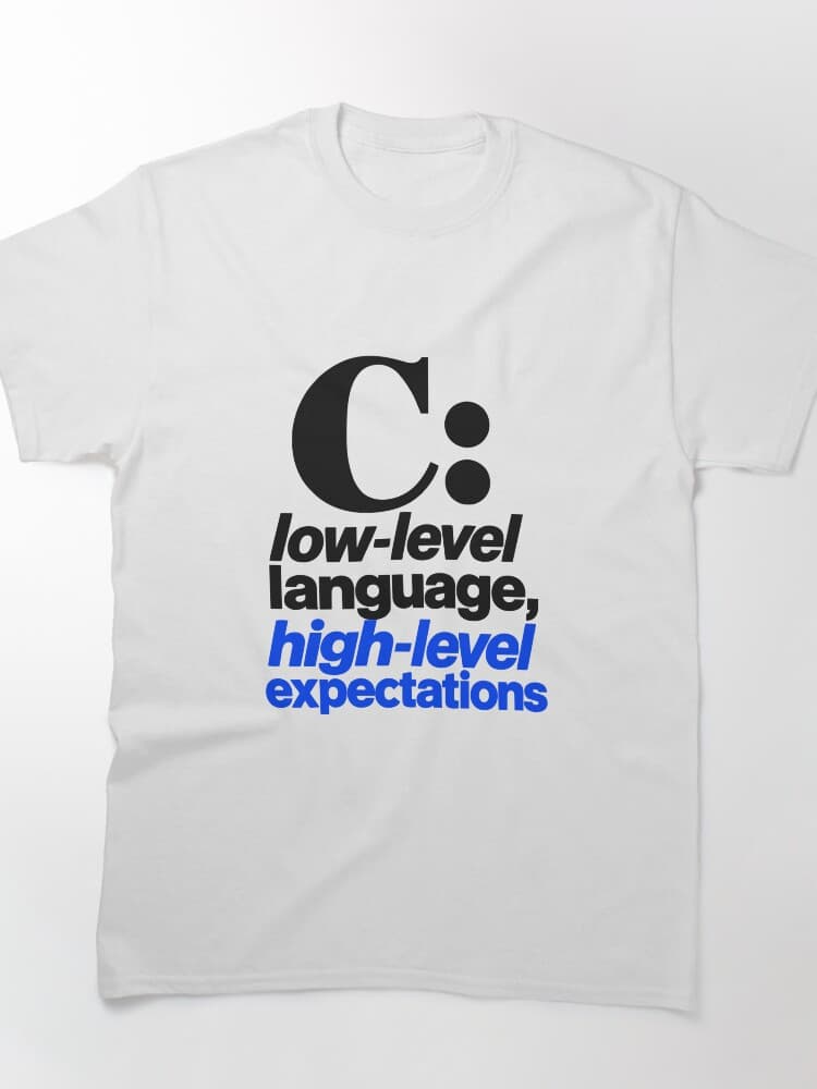 C Low-Level Language High-Level Expectations Funny Programmer Typography