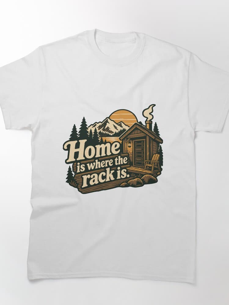 Home Is Where the Rack Is Vintage Server Cabin Graphic