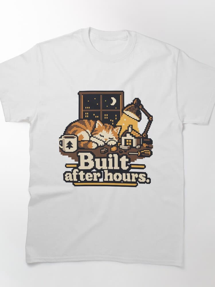 Built After Hours Pixel Art Design