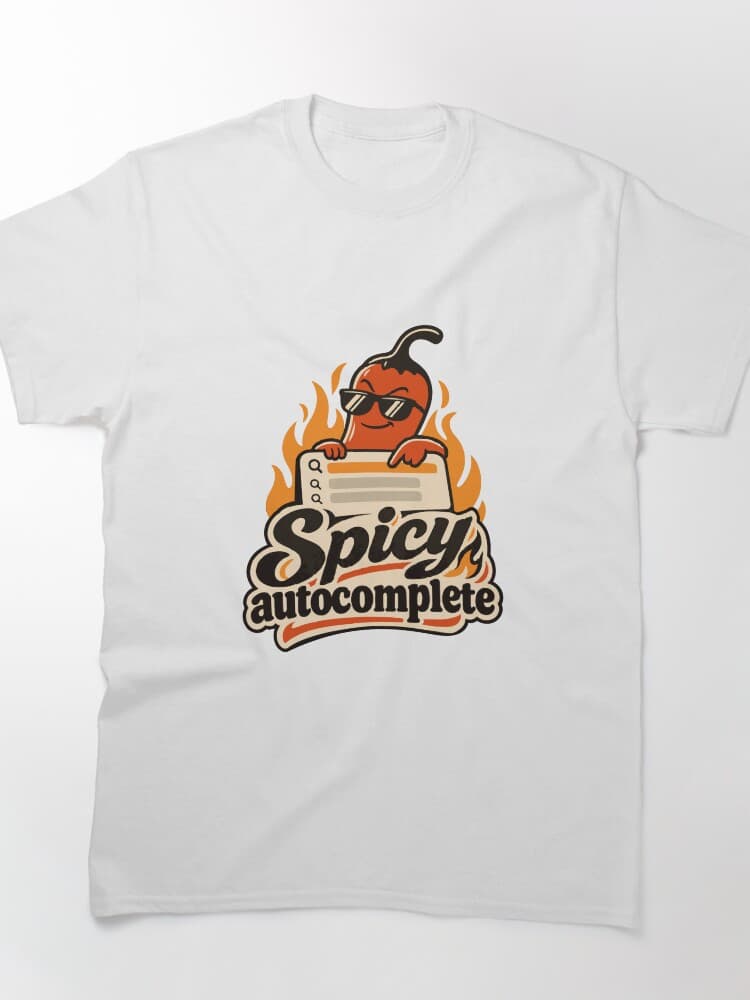 Spicy Autocomplete Chili Search Graphic