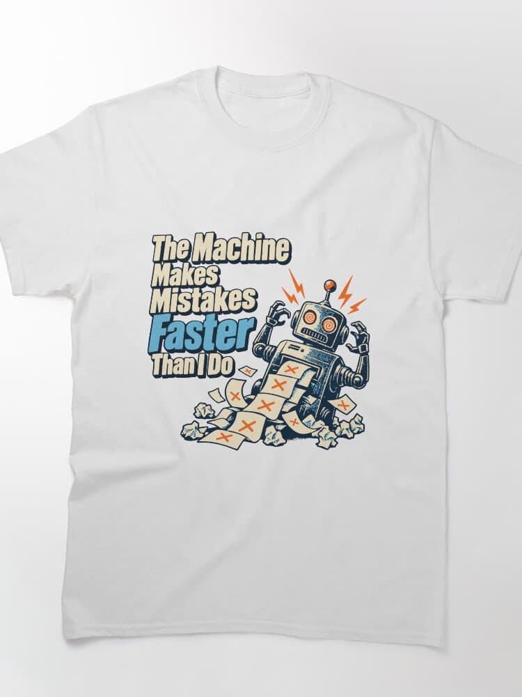 The Machine Makes Mistakes Faster Than I Do Retro Robot Design