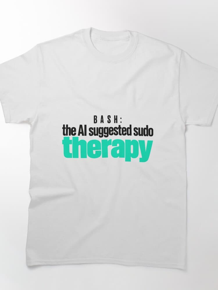 Funny Programmer Sudo Therapy Typographic Design