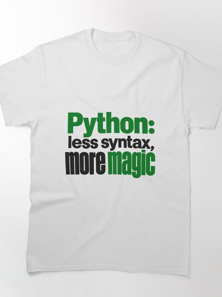 Python Less Syntax More Magic Funny Programmer Typography