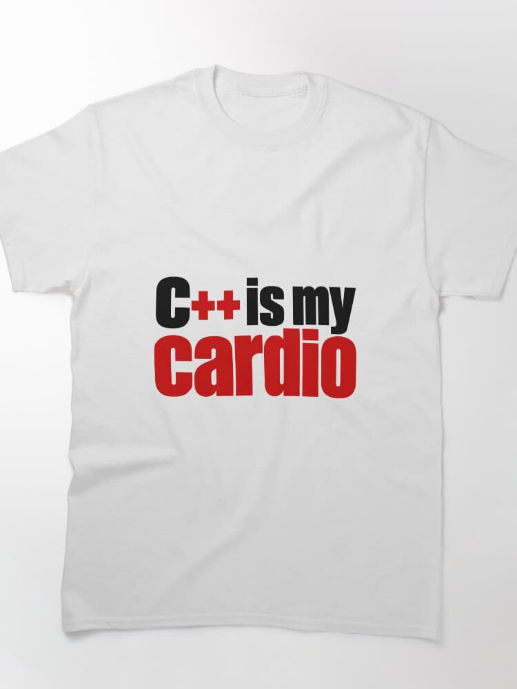 C Is My Cardio Funny Programmer Typography Design