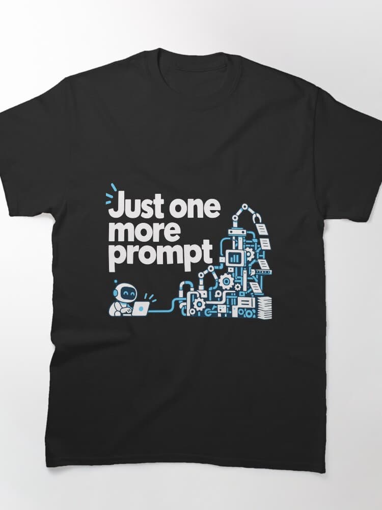 Just One More Prompt Automation T-Shirt Design