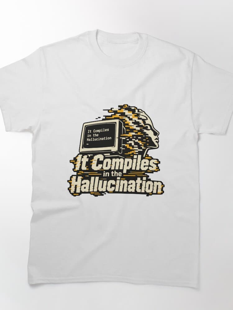 It Compiles in the Hallucination Glitch Graphic