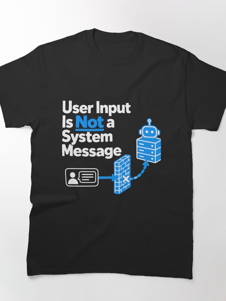 User Input Is Not a System Message Cybersecurity Design
