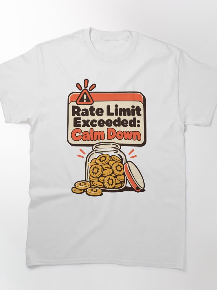 Rate Limit Exceeded: Calm Down Token Jar Graphic – Context, Prompts and Vibe design