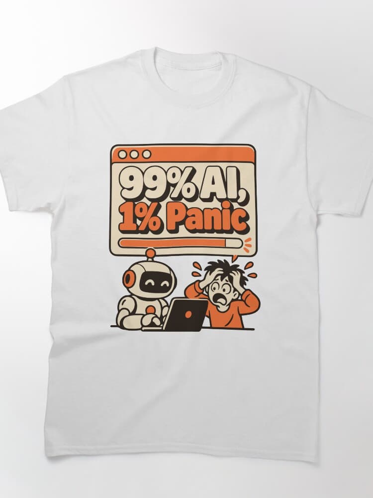 99% AI, 1% Panic — AI Creator Humor – Context, Prompts and Vibe design