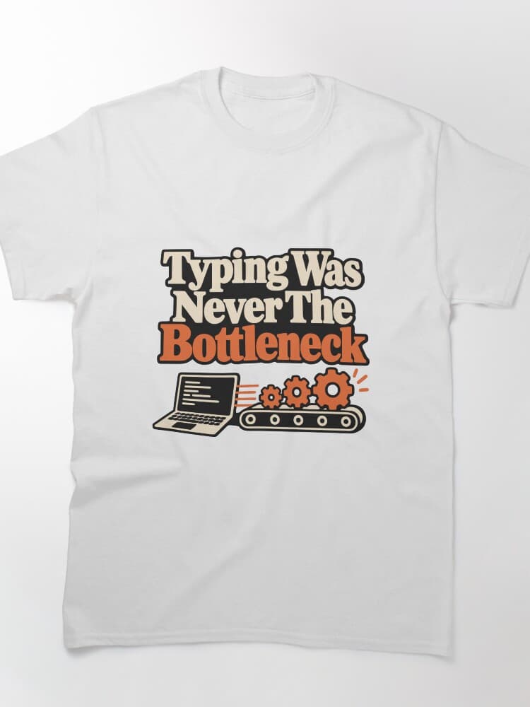 Typing Was Never The Bottleneck Graphic – Humans in the Loop design