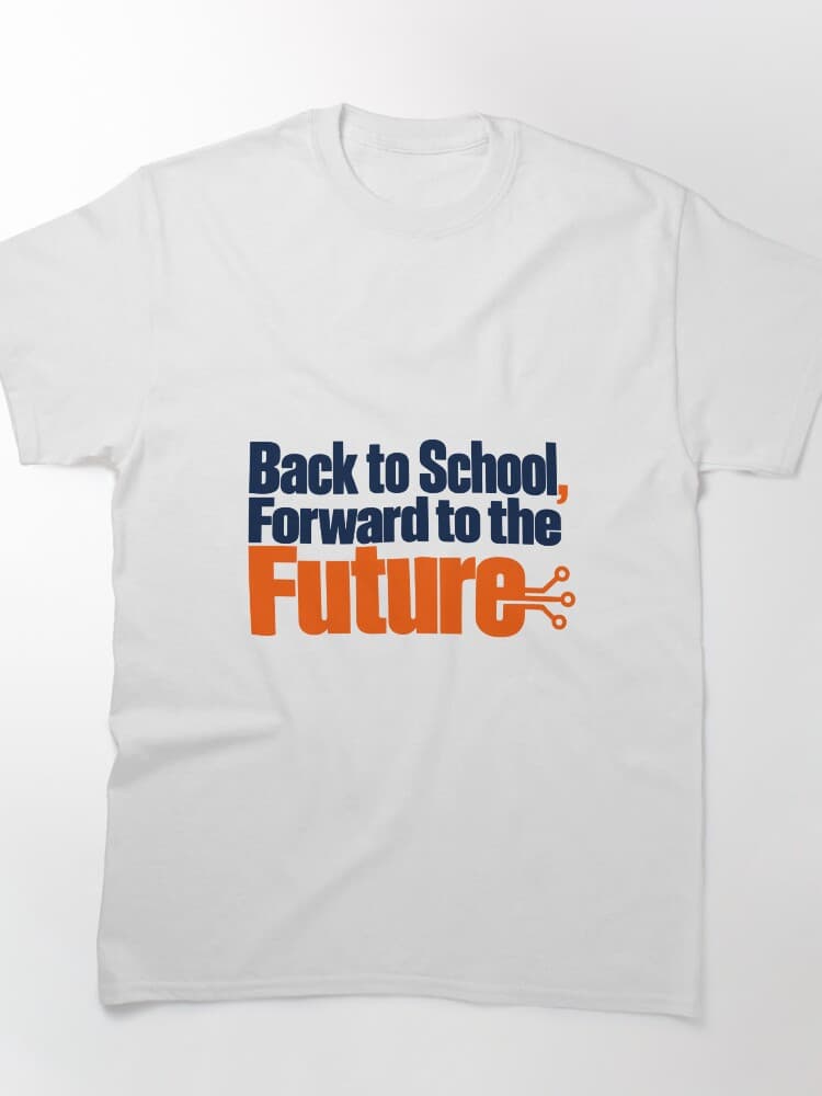 Back to School Forward to the Future Bold Typography AI Student Humor design