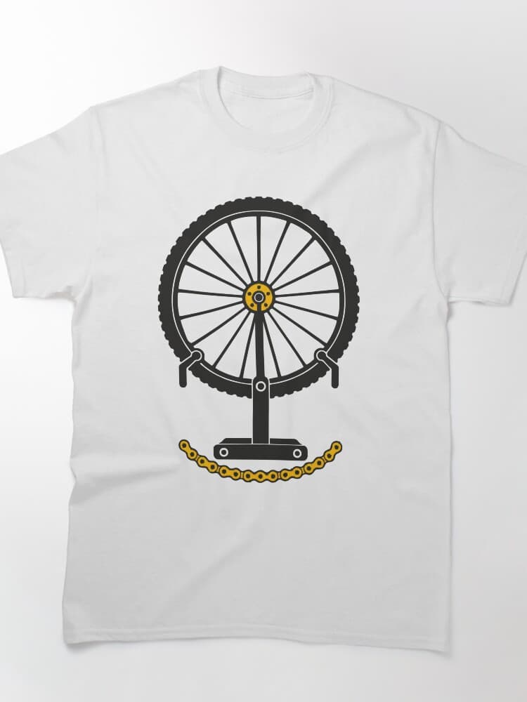 Bicycle Wheel Truing Stand Minimal Line Art design