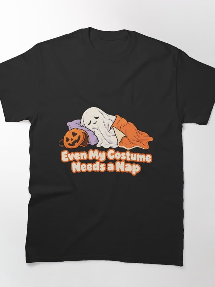 Even My Costume Needs a Nap Ghost Halloween Humor design