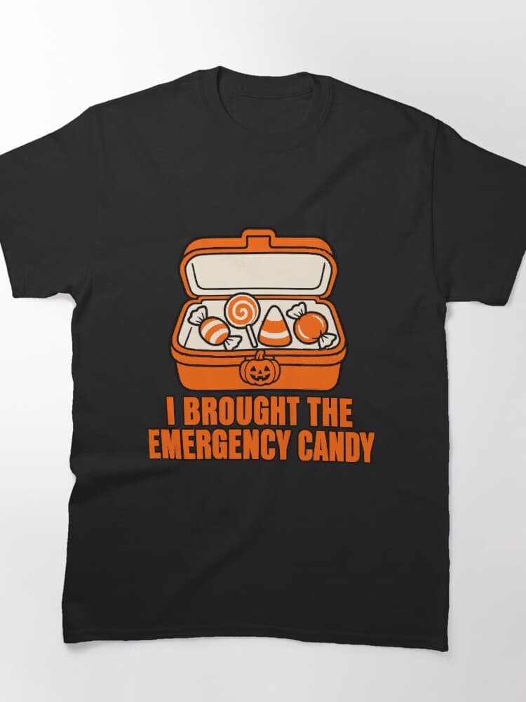 I Brought the Emergency Candy Halloween Candy Humor design