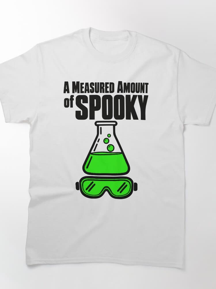A Measured Amount of Spooky Chemistry Flask Halloween Humor design