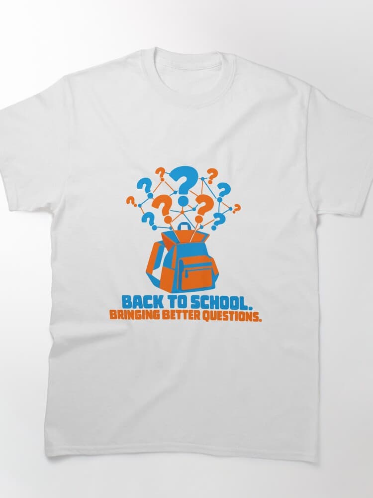 Back to School Bringing Better Questions AI Student Humor design