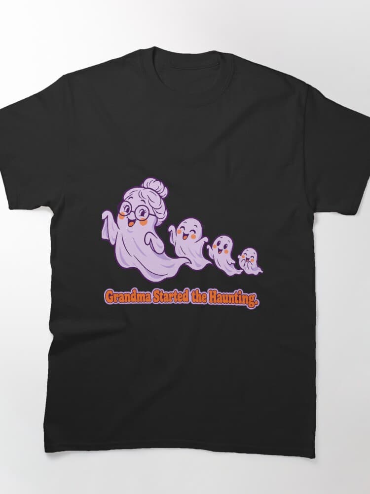 Grandma Started the Haunting Cute Ghost Family Halloween Humor design