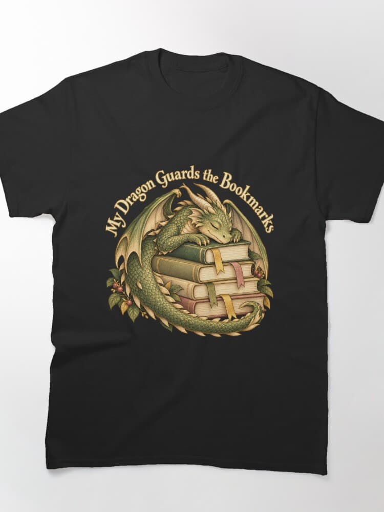 My Dragon Guards the Bookmarks Cozy Fantasy Reader – Holidays and Festivals design