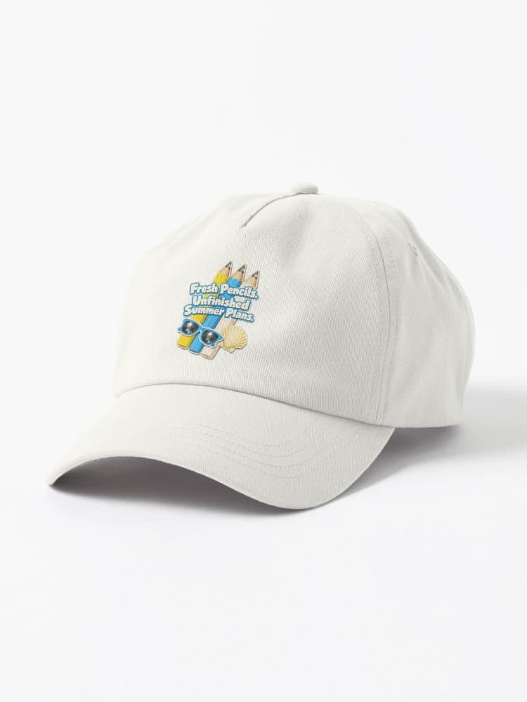 Fresh Pencils Unfinished Summer Plans Back To School Collage on a Hat