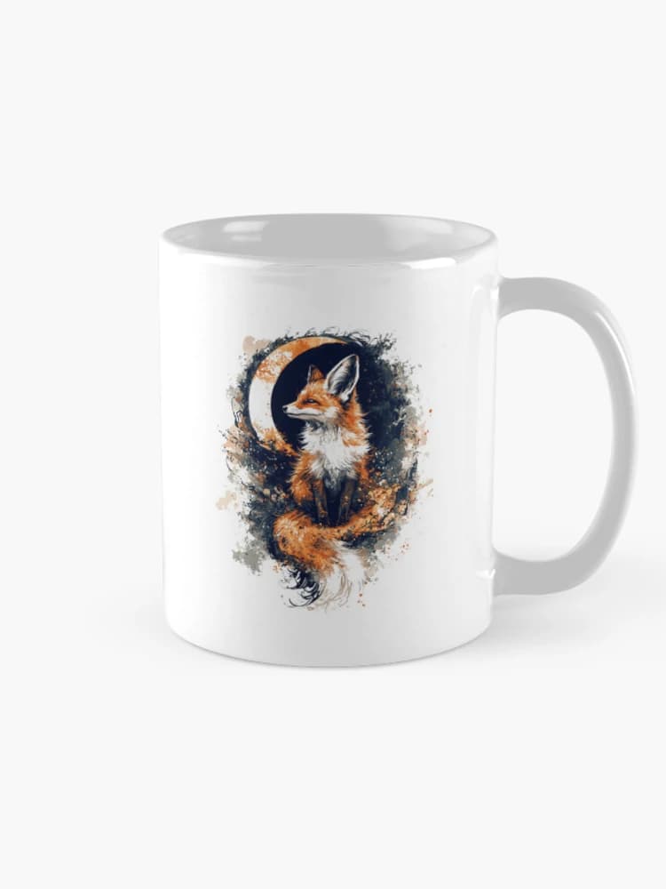 Fennec Fox Illustration Desert Animal Lover Artwork on a Mug