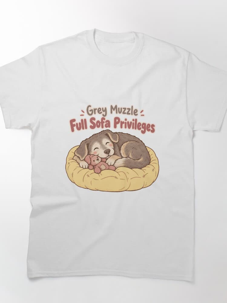Grey Muzzle Full Sofa Privileges Senior Dog Companionship – Pet lovers design