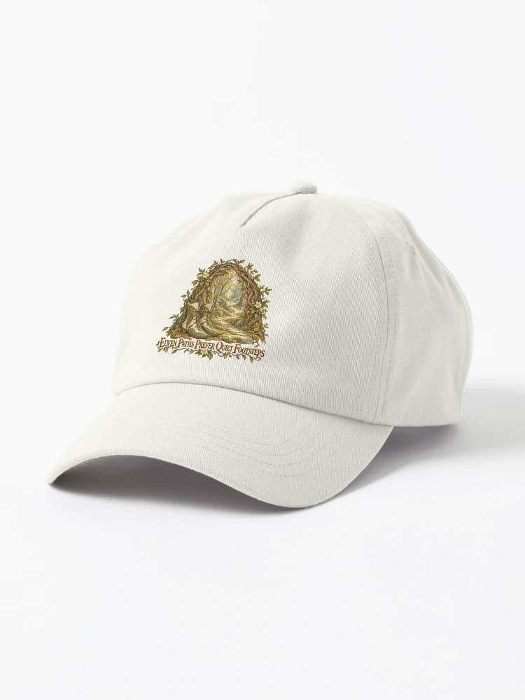 Elven Paths Prefer Quiet Footsteps Woodland Fantasy on a Hat