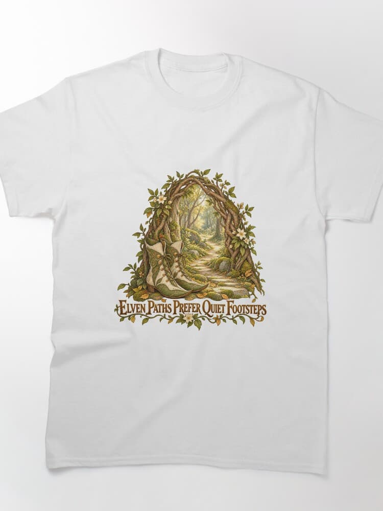 Elven Paths Prefer Quiet Footsteps Woodland Fantasy – Holidays and Festivals design