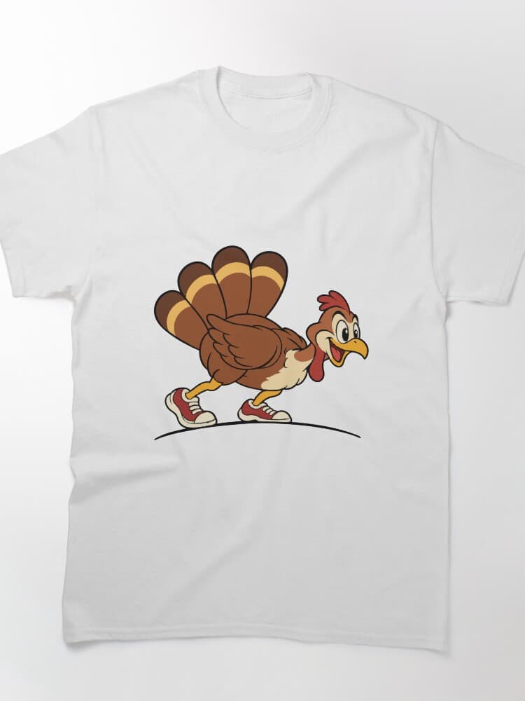 Running Turkey Sprinter Cartoon Thanksgiving Mascot – Holidays and Festivals design