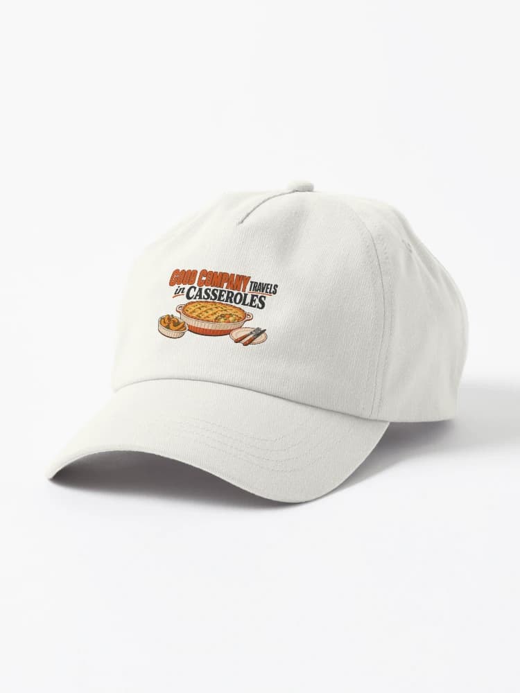 Good Company Travels in Casseroles Friendsgiving Potluck Humor on a Hat