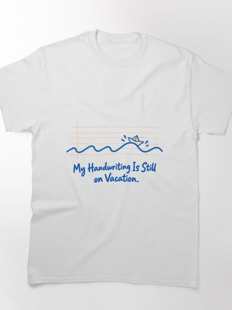 My Handwriting Is Still on Vacation Back to School Teacher Humor – Back to School design