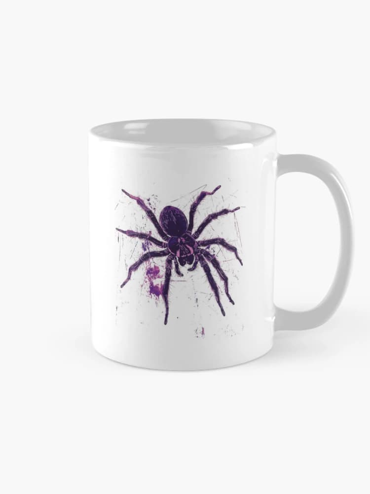 Vintage Tarantula Spider Distressed Grunge Arachnid Art on a Mug