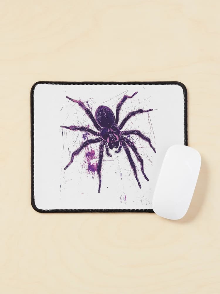 Vintage Tarantula Spider Distressed Grunge Arachnid Art on a Mouse pad